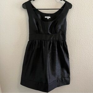 Black empire waist dress
